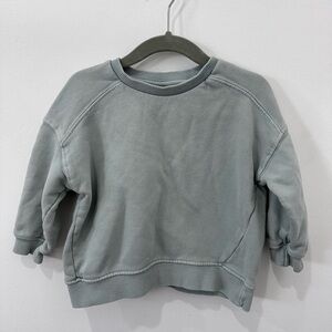 Zara Baby Boy Blue/Grey Crewneck - 9-12M